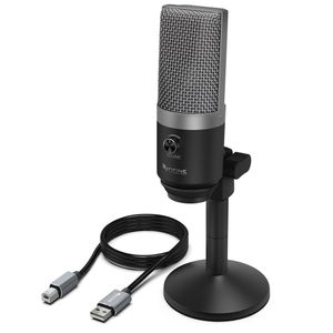 Micrófono de Estudio Gamer FIFINE K670, Jack de Monitoreo de Baja Latencia, para Podcasting