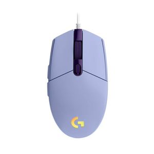 Mouse Gamer Logitech G203 RGB LIGHTSYNC, 6 botones programables, 8.000 DPI, Lila