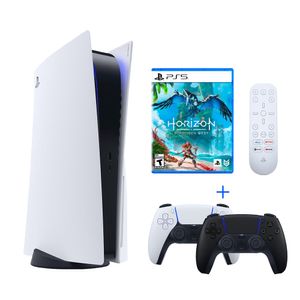 Consola PlayStation 5 Bundle + Control Dualsense + Control Midnight Black + Control Remoto + Horizon Forbidden West